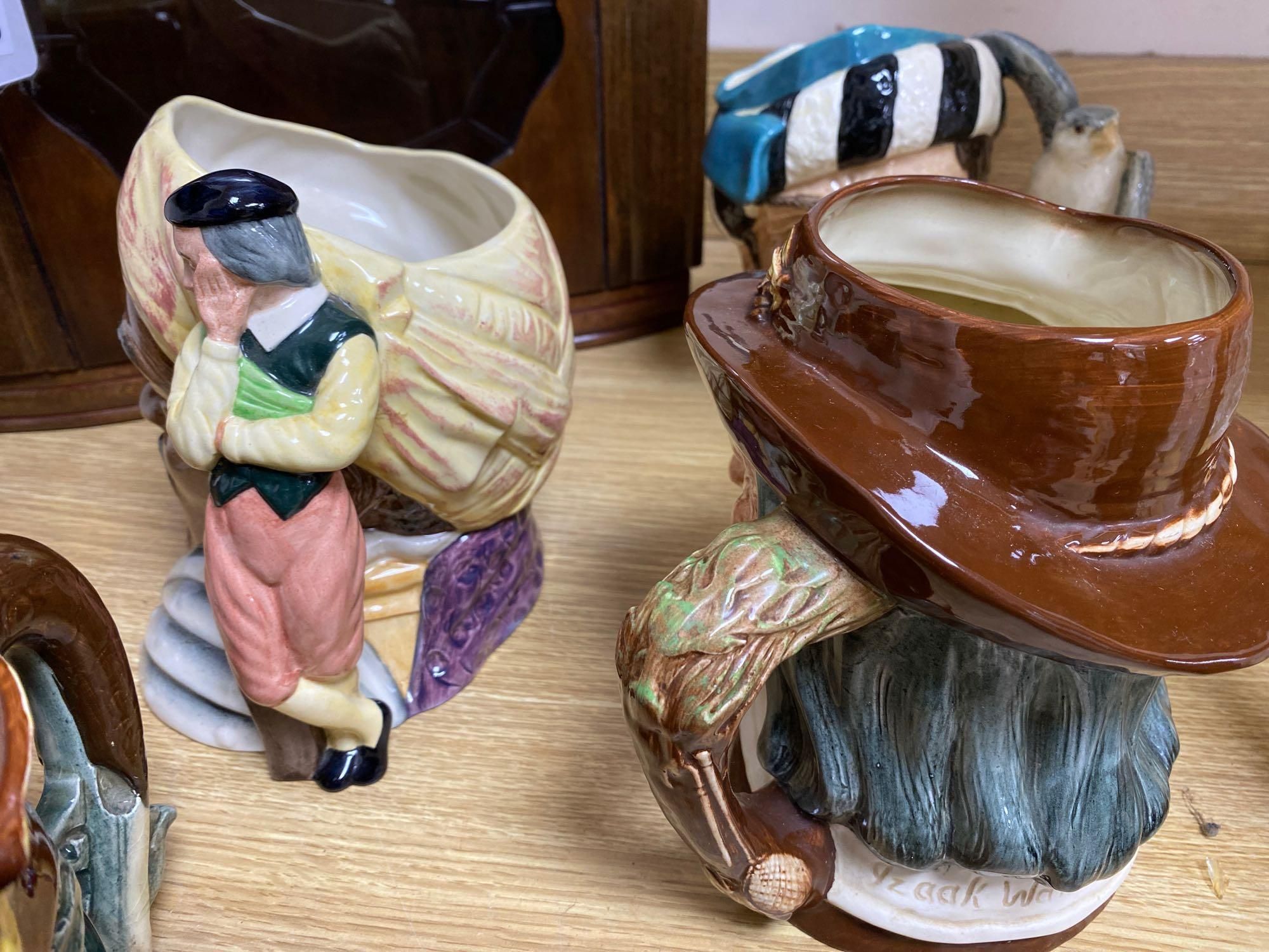 Ten mixed Royal Doulton character jugs and a figure Thanksgiving, HN2446
